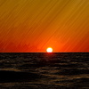 海に沈む太陽