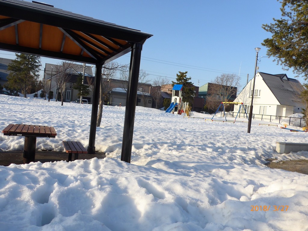 雪の公園