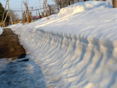 雪の断層