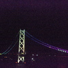 夜の明石大橋