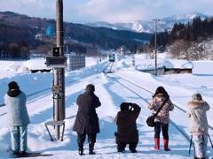 汽車撮る人々