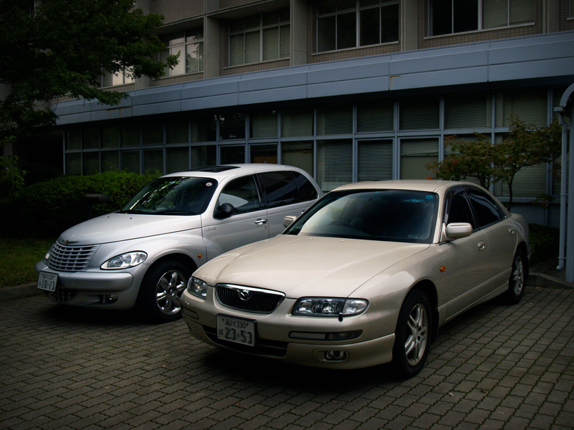 two cars