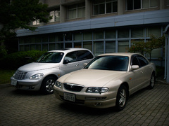 two cars