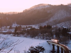 夕陽差す