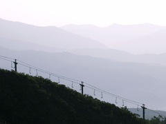 山の早暁
