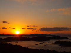 英虞湾の夕日