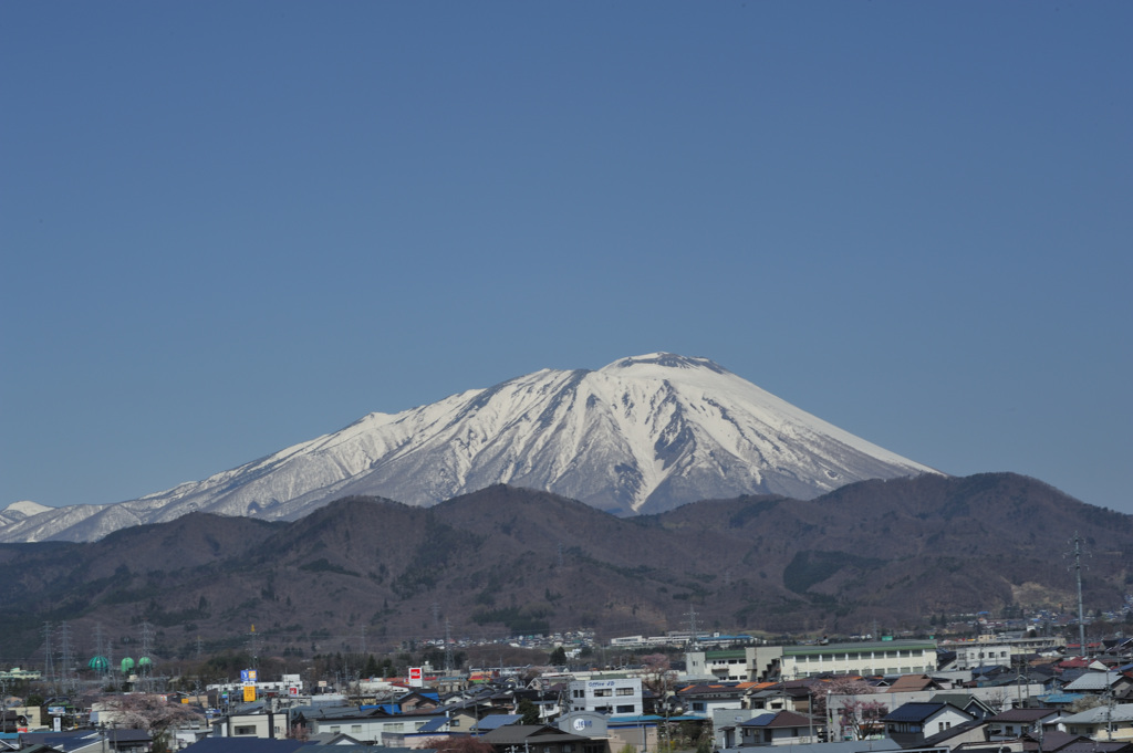 今朝の岩手山