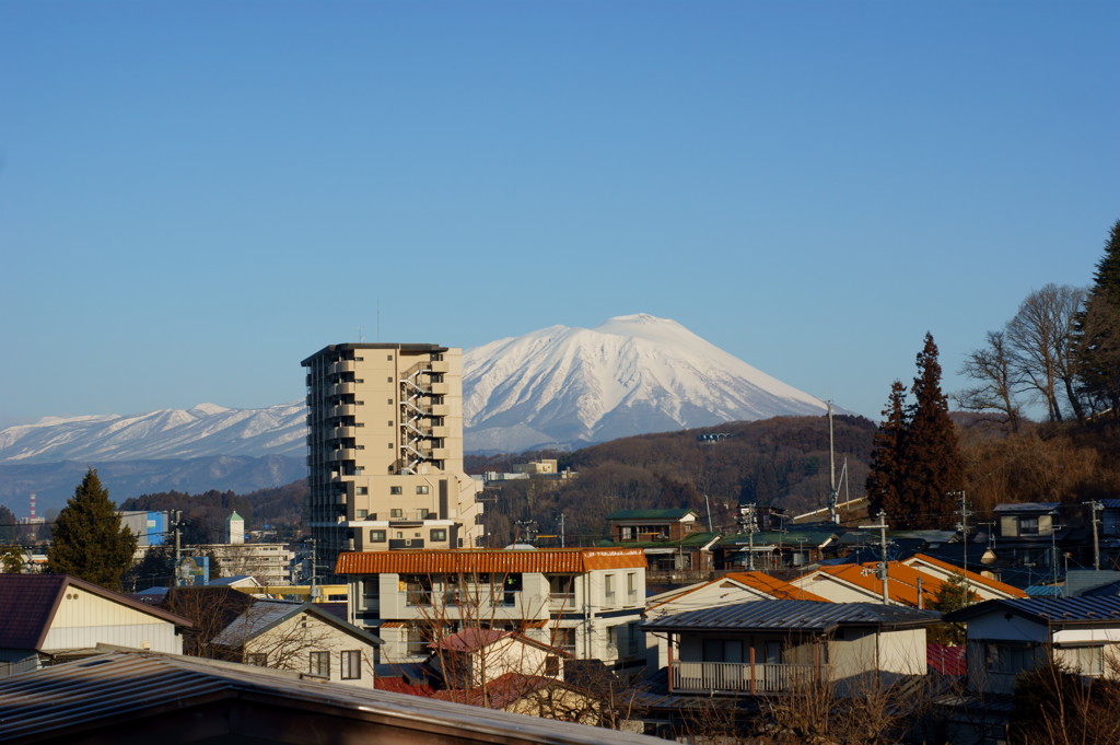 今朝の岩手山