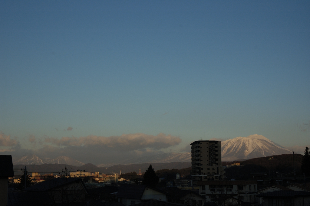 今日の岩手山