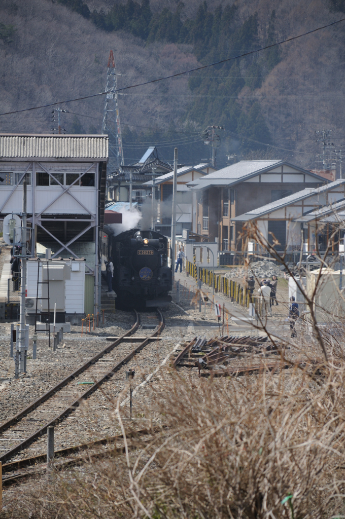 SL銀河　C58239 一番列車　遠野駅