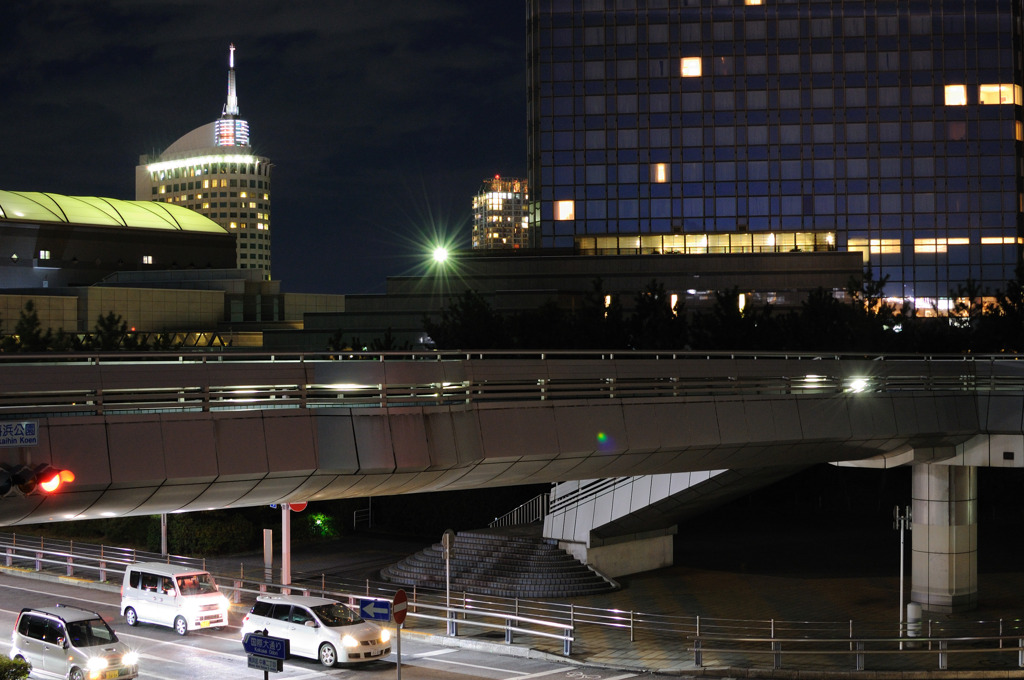 歩道橋から