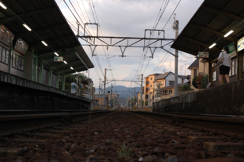 叡山線茶山駅