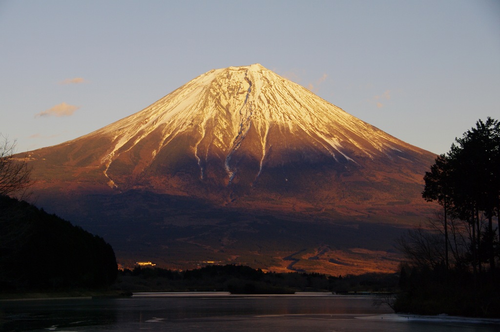 今年の冬の富士