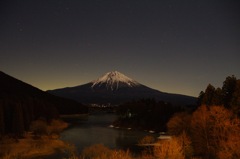 夜の富士山