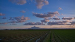 田園の夕暮れ