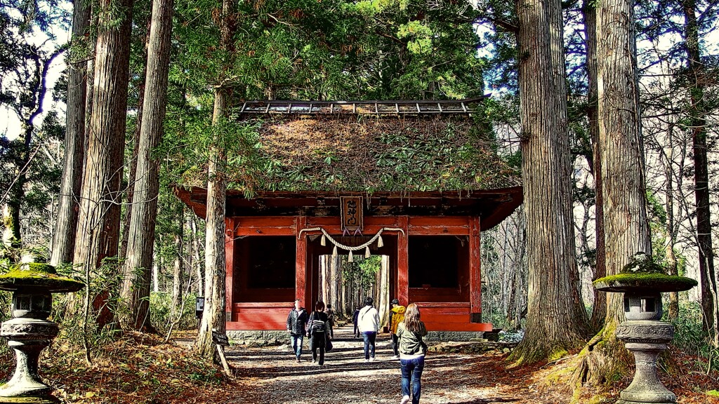 戸隠神社　随神門