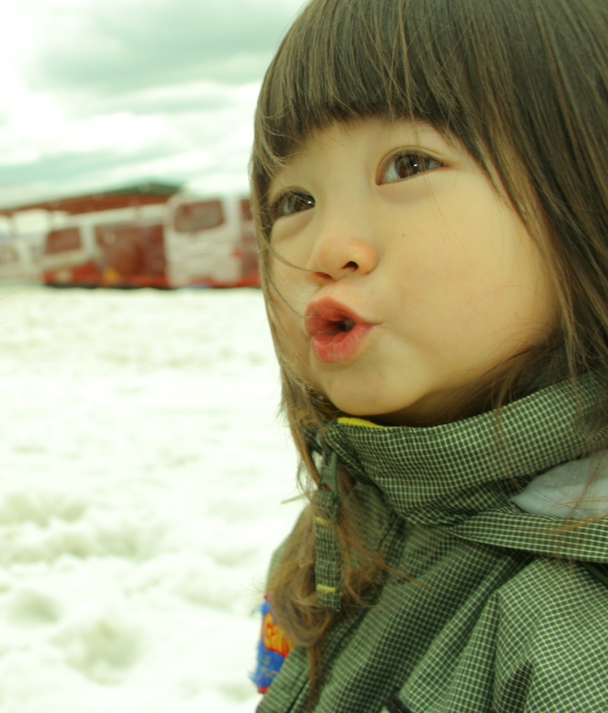 春の雪山