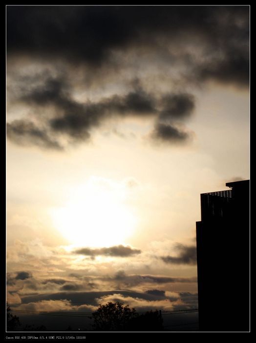 雨上りの夕方