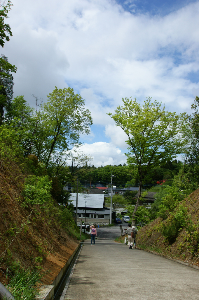 坂道と空