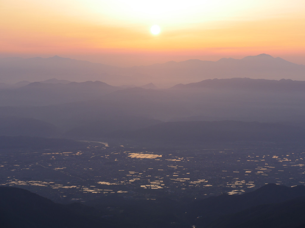 朝の安曇野