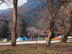 夕方の徳沢