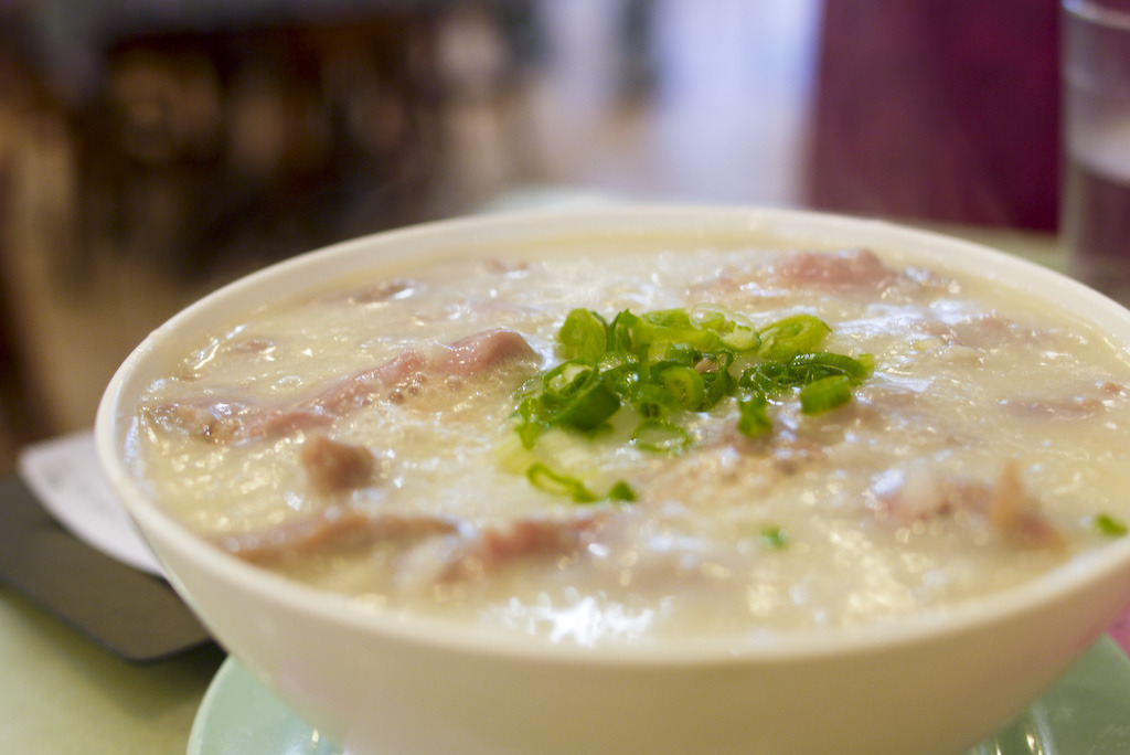 絶品の朝粥 32HKD