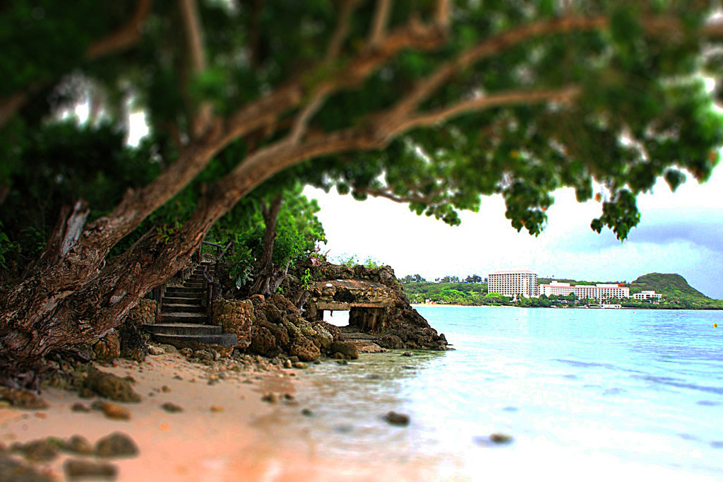 A beach of Guam 