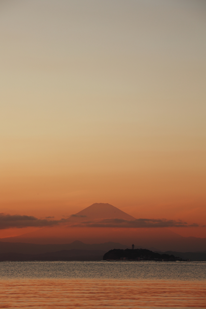 富士山と江の島