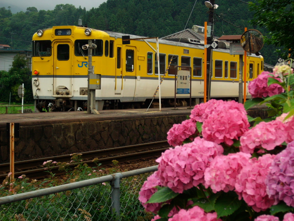 狩留家駅にて