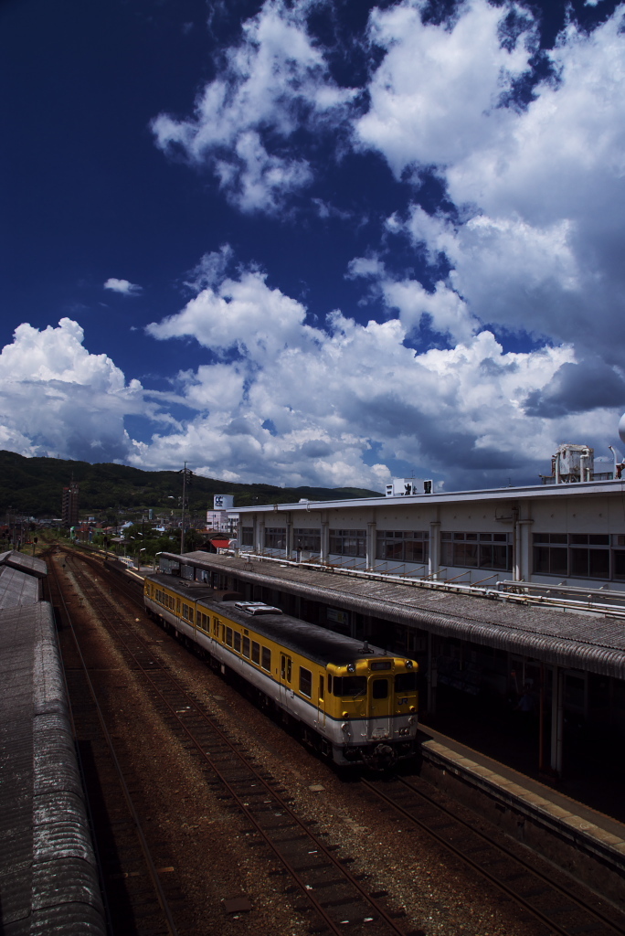 三次駅にて