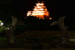 オレンジ色の姫路城 7