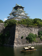 大阪城と御座船