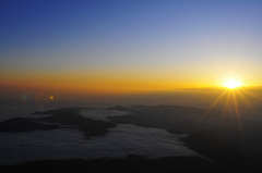 富士山頂　御来光