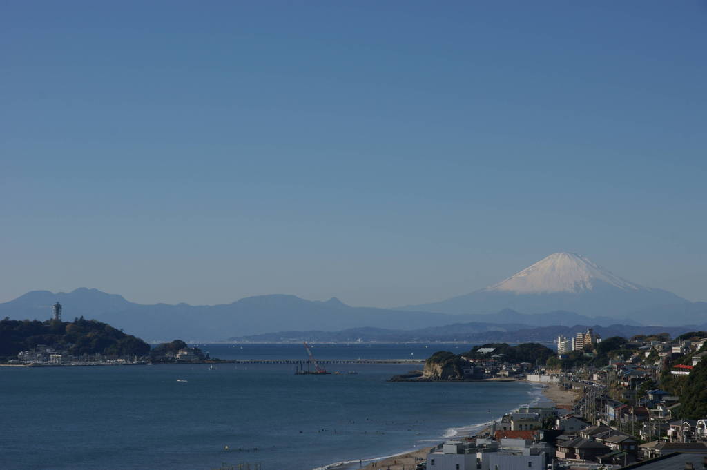 江ノ島と富士山～昼間Ver