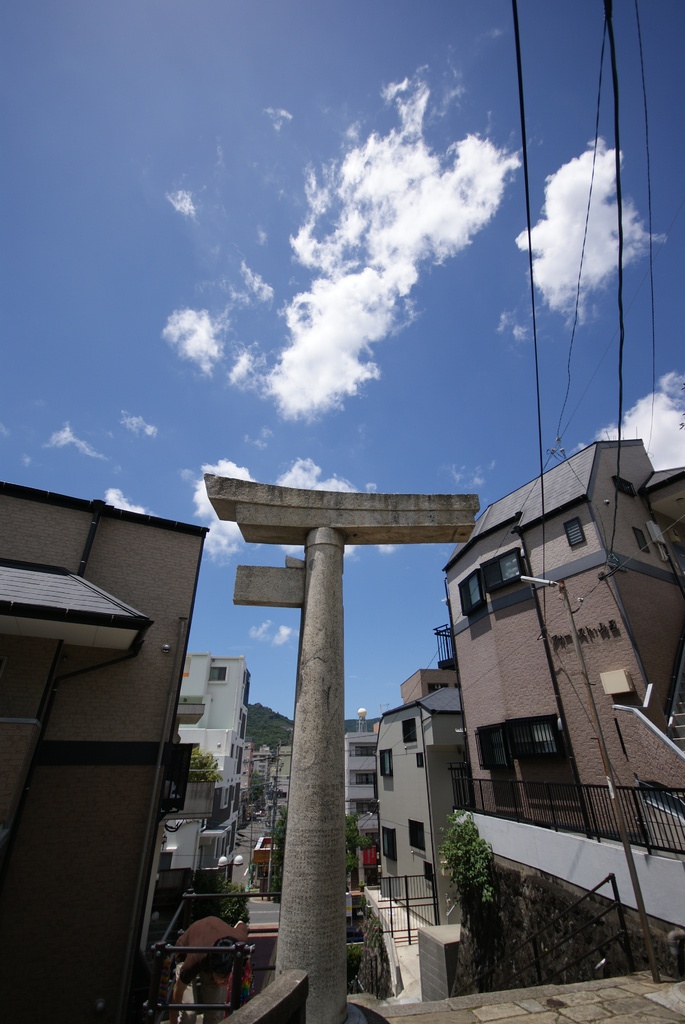 山王神社の一本柱鳥居