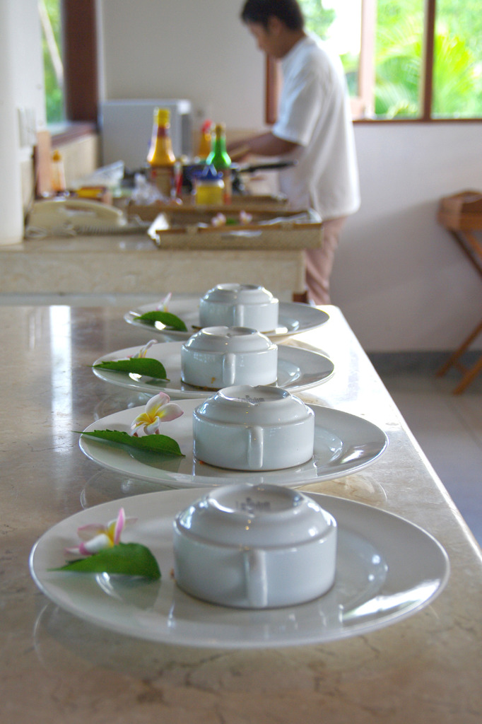 Preparations for breakfast