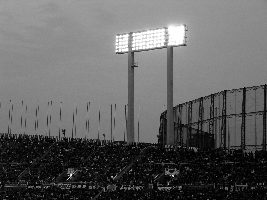 National Stadium（モノクロ）