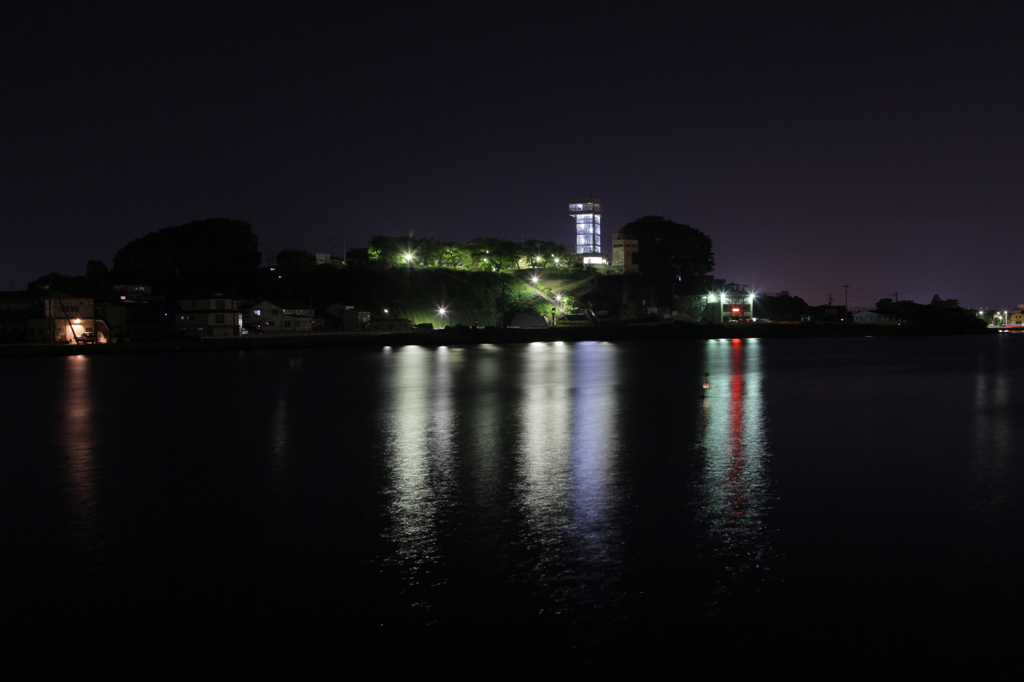 八戸市の館鼻公園を望む