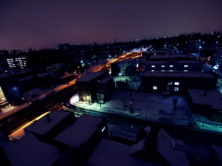 雪国の夜景