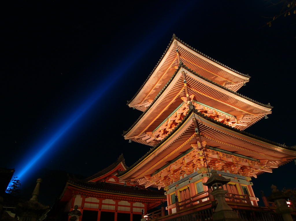 清水にて夜景