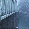 雪の犬山橋