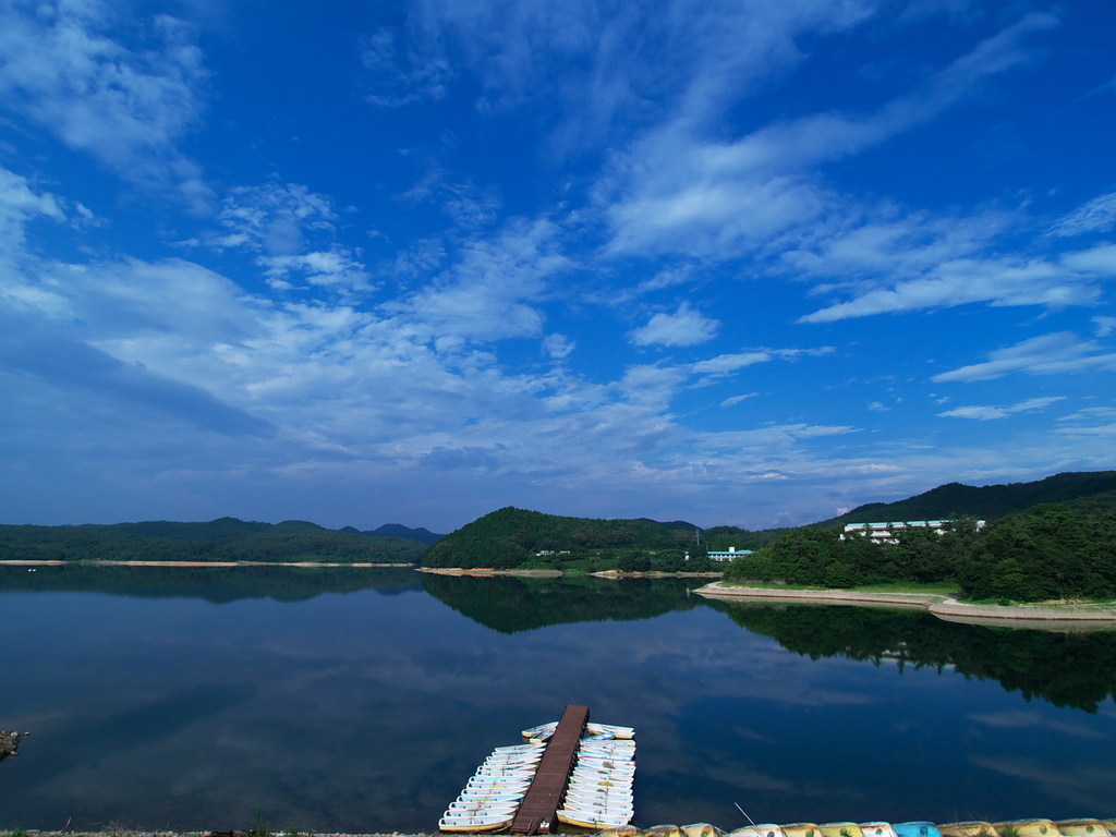 梅雨明け入鹿池