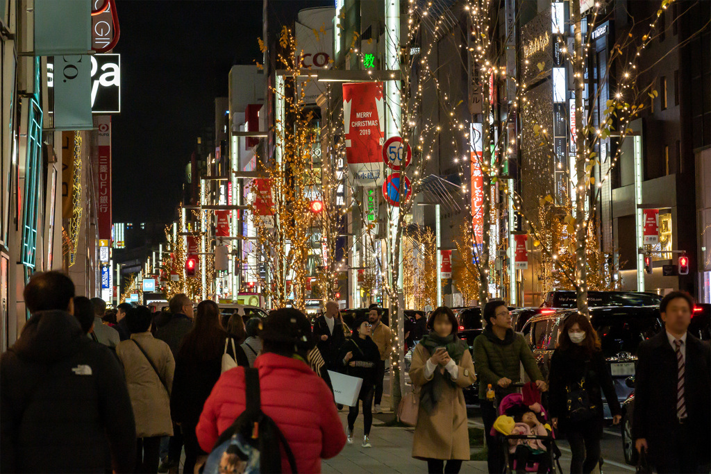 銀座の夜景