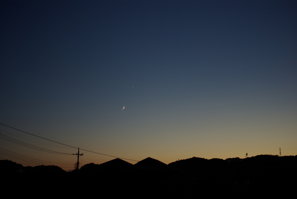 夕闇迫る