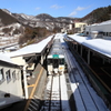 鳴子駅にて