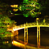 栗林公園　ライトアップ