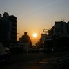夕暮れ交差点