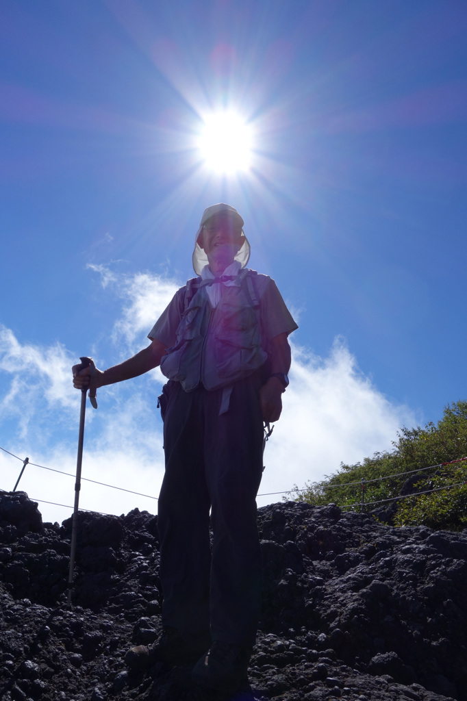 富士山7合目にて