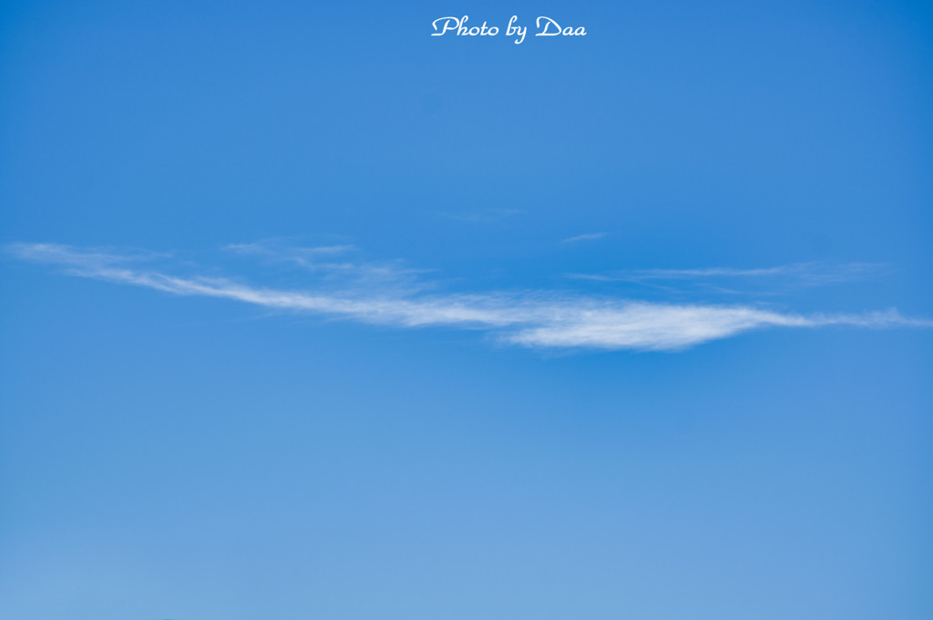 すーっとした雲