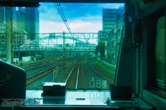 京浜東北線前面車窓